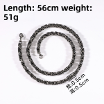 Men's Necklace Supplier - Stainless Steel Titanium Steel Hip-Hop Style