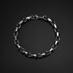 Men's Bracelet Factory - New Byzantine Single-Piece Stainless Steel