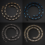 Men's Necklace Manufacturer - 2025 Trendy Gold Plated Byzantine Emperor