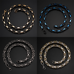 Men's Necklace Manufacturer - 2025 Trendy Gold Plated Byzantine Emperor