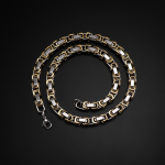 Men's Necklace Manufacturer - 2025 Trendy Gold Plated Byzantine Emperor