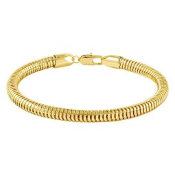 Men's Bracelet Factory - Snake Bone Chain 18K Gold Plated Fashion