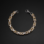 Men's Bracelet Factory - New Byzantine Single-Piece Stainless Steel