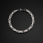 Men's Bracelet Manufacturer - Trendy Pearl Titanium Steel Four-Sided