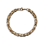 Men's Bracelet Supplier - Byzantine Imperial Stainless Steel Hip-Hop