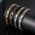 Imperial Bracelet Manufacturer - 6mm Stainless Steel Gold Plated Unisex