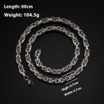Men's Necklace Factory - Stainless Steel Hip-Hop Byzantine Imperial
