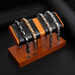 Imperial Bracelet Manufacturer - 6mm Stainless Steel Gold Plated Unisex