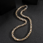 Necklace Factory - Stainless Steel Byzantine Chain 4mm-10mm Width