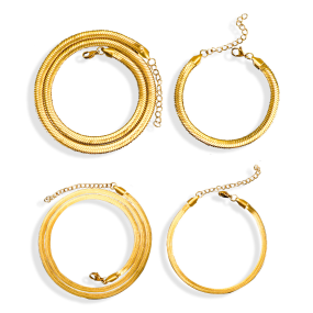 Women's Bracelet Factory - Elegant Snake Bone Stainless Steel Blade