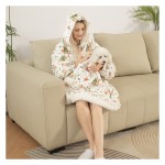 Hooded Blanket Supplier - Warm Fleece Pajamas Custom