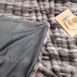 Faux Fur Blanket Supplier - Tie Dye Bubble Thick