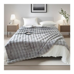 Faux Fur Blanket Manufacturer - Polyester Bubble Design