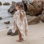 Children Poncho Manufacturer - Custom Jacquard Beach