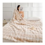 Faux Fur Blanket Supplier - Tie Dye Bubble Thick