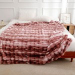 Faux Fur Blanket Supplier - Tie Dye Bubble Thick