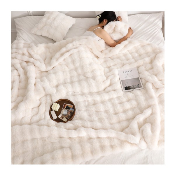 Plush Blanket Supplier - Double Layer Faux Fur