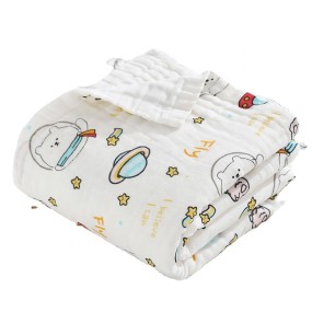 Baby Blanket Manufacturer - Cotton Knitted Muslin Quilt