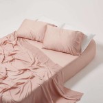 Bamboo Sheet Set Factory - Luxury Shiny Pink Sateen