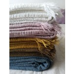 Throw Blanket Manufacturer - Super Soft Linen Cotton Tassel