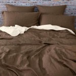 Linen Duvet Set Factory - Khaki Colors Soft