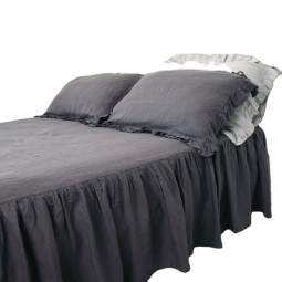 Linen Bed Skirt Manufacturer - European Flax Long Ruffles