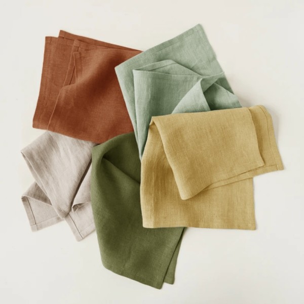 Linen Napkins Supplier - Handmade Plain Customizable