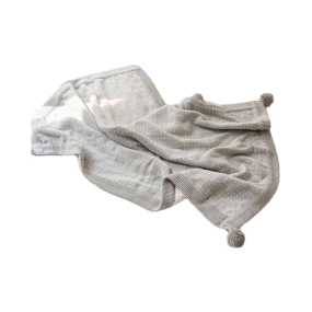 Cotton Blanket Factory - Gray Dot Pattern