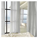 Sheer Curtain Supplier - Luxurious White Linen Flax