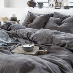 Linen Duvet Cover Supplier - Soft Pure French Stone