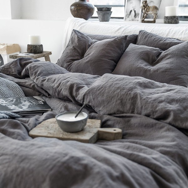 Linen Duvet Cover Supplier - Soft Pure French Stone