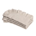 Linen Napkins Factory - White Ruffle Edge Customised
