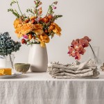 Linen Napkins Factory - White Ruffle Edge Customised