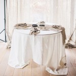 Round Tablecloth Manufacturer - 100% Linen 300cm
