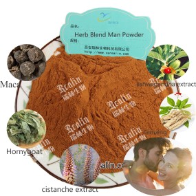 强壮的男人补充原料角质山羊草天然草药混合男性力量粉