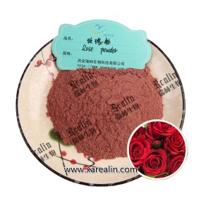 Natural Rose Petal Powder for Bake Food Color Skin Beauty Rose Powder