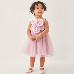 Kid Dress Factory - Puff Sleeve Cotton A-Line