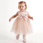 Kid Dress Factory - Puff Sleeve Cotton A-Line