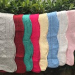 Crib Blanket Factory - Monogram Scalloped