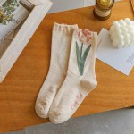 Slouch Socks Manufacturer - Vintage Floral Pattern