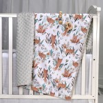 Minky Blanket Supplier - Rainbow Floral Dot