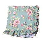 Floral Blanket Manufacturer - Ruffle Trim Fleece