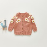 Baby Cardigan Supplier - Handmade Daisy Flower