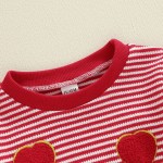 Valentine Sweatshirt Factory - Heart Embroidery Long