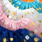 Glitter Tutu Supplier - Gold Polka Dot Triple