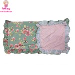 Floral Blanket Manufacturer - Ruffle Trim Fleece