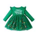 Baby Dress Manufacturer - Christmas Printed Tulle