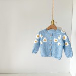 Baby Cardigan Supplier - Handmade Daisy Flower