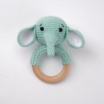Crochet Rattle Supplier - Animal Wooden Ring