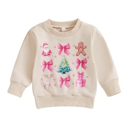 Christmas Sweatshirt Factory - Toddler Coquette Bow